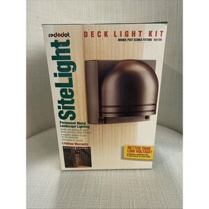 SiteLight New Old Stock Red‎ Dot K851BR Bronze Deck Sconce Light 120v